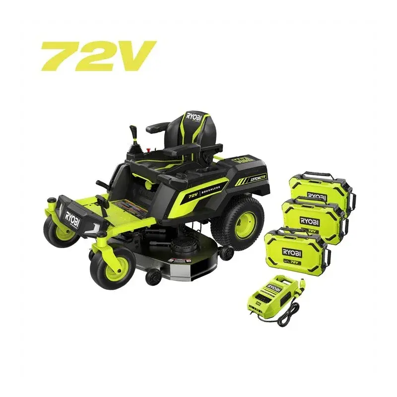 Ryobi 72V Zero Turn Plæneklipper - Effektiv Græspleje