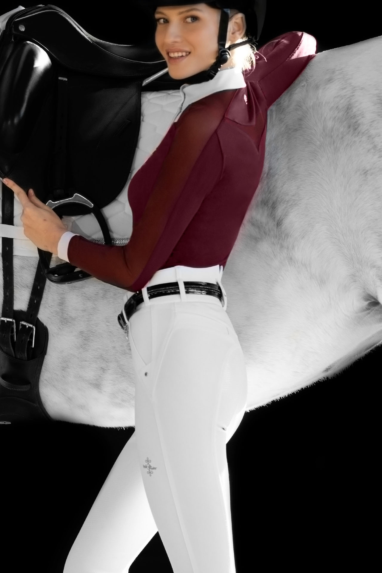 Hvid Fairplay Jasmine Ridebukser Str - Horseriding  - 5903631019715