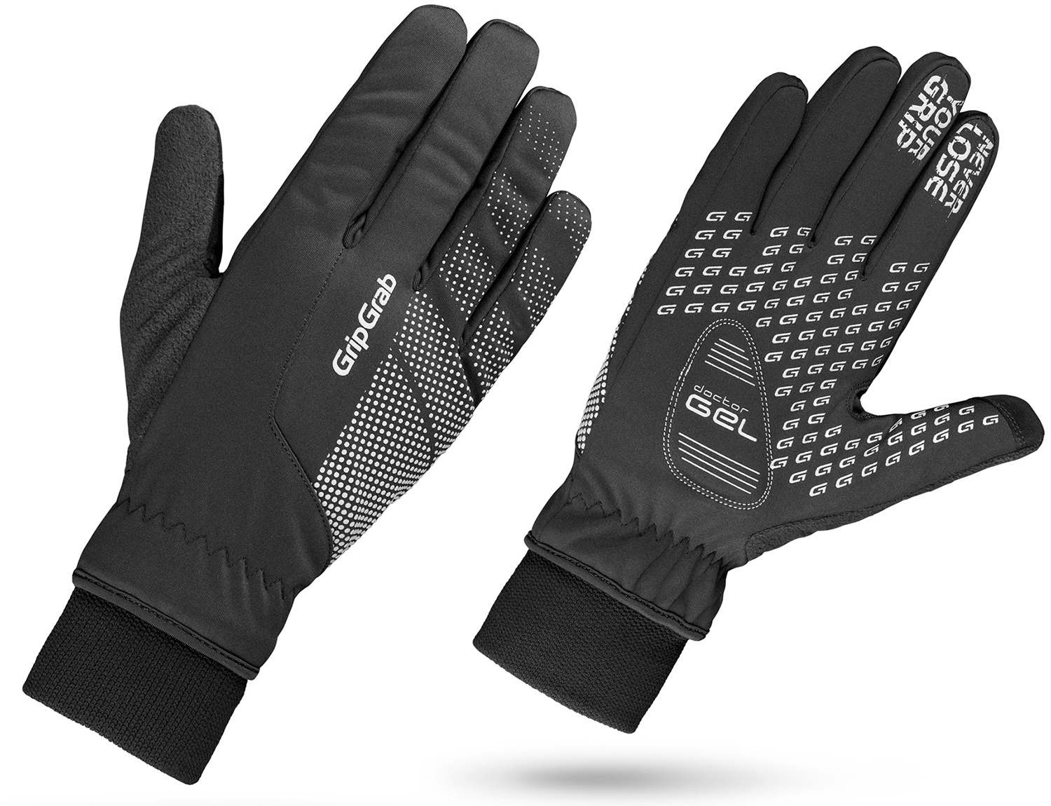 Sort Gripgrab Ride Vindtæt Vinterhandske - Gripgrab Horseriding  - 5708486002659