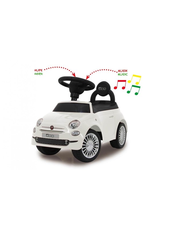 Hvid Jamara Push Car Fiat 500 White - Jamara Horseriding  - 4042774443108