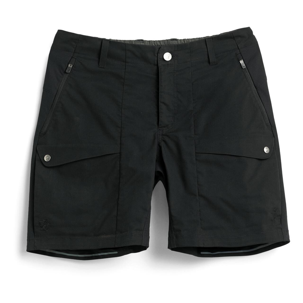 Sort Fjallraven Womens Rideramp Hybrid Shorts Black 550 - Fjällräven Horseriding  - 7323450782658