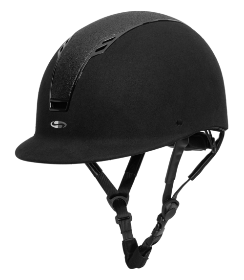 Sort Swing H22 Shine Ridehjelm Velvet - Swing Horseriding  - 4057962212060