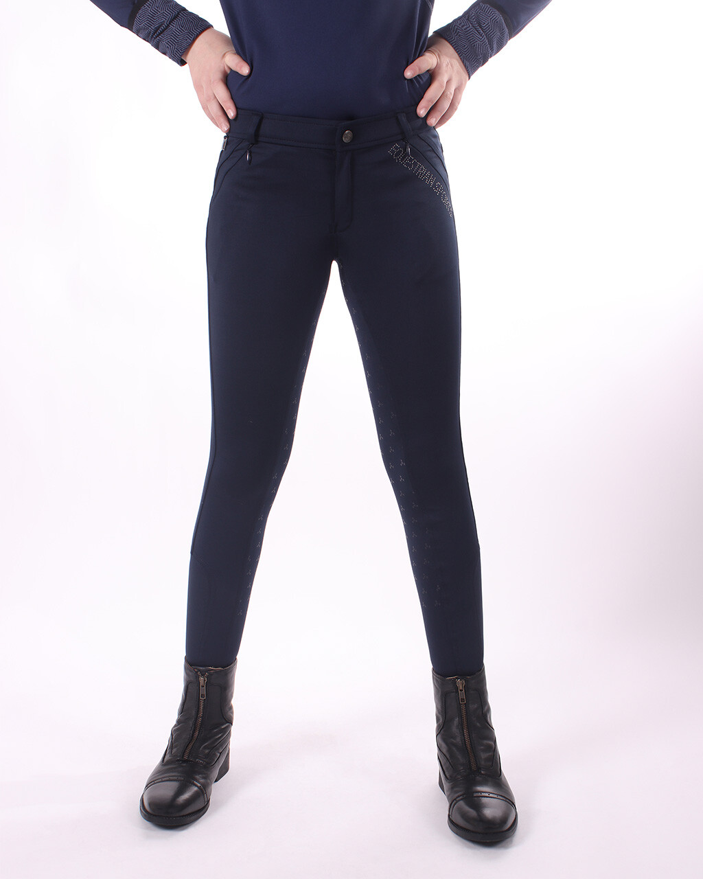 Qhp Scottie Vinterridebukser 176 - Qhp Horseriding