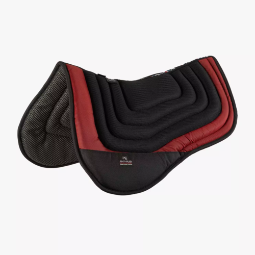 Premier Equine Airflow Shockproof Pad Sort Burgundy - Premier Equine Horseriding  - 0732068262686
