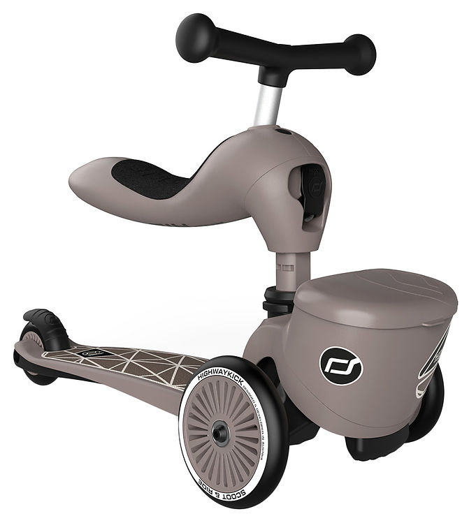 Grå/Sort Scoot And Ride Highwaykick Lifestyle Brown Lines - Scoot And Ride Horseriding  - 4897033966054