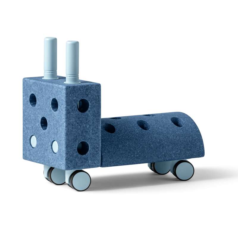 Modu Tiny Ride Lille Gåbil Deep Blue Sky Blue - Modu Horseriding  - 5714649121020
