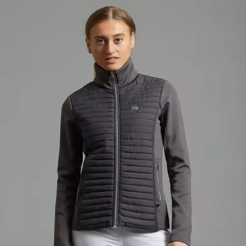 Premier Equine Elena Dame Hybrid Ridejakke Anthracit - Premier Equine Horseriding