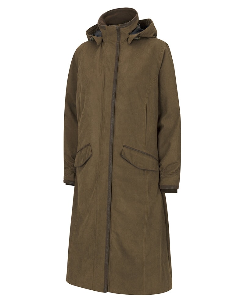 Grøn Struther Ladies Long Riding Coat Ridefrakke Brun S10 - Hoggs Of Fife Horseriding
