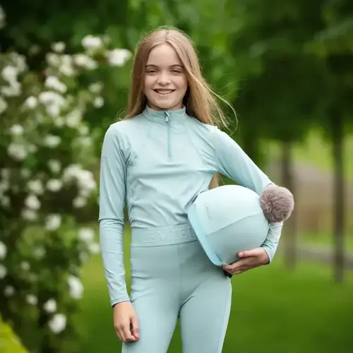 Lemieux Young Rider Base Layer Aqua - Lemieux Horseriding