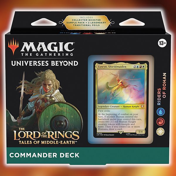 The Lord The Rings: Tales Middle Earth Commander Deck: Riders Rohan - Horseriding  - 0195166205052