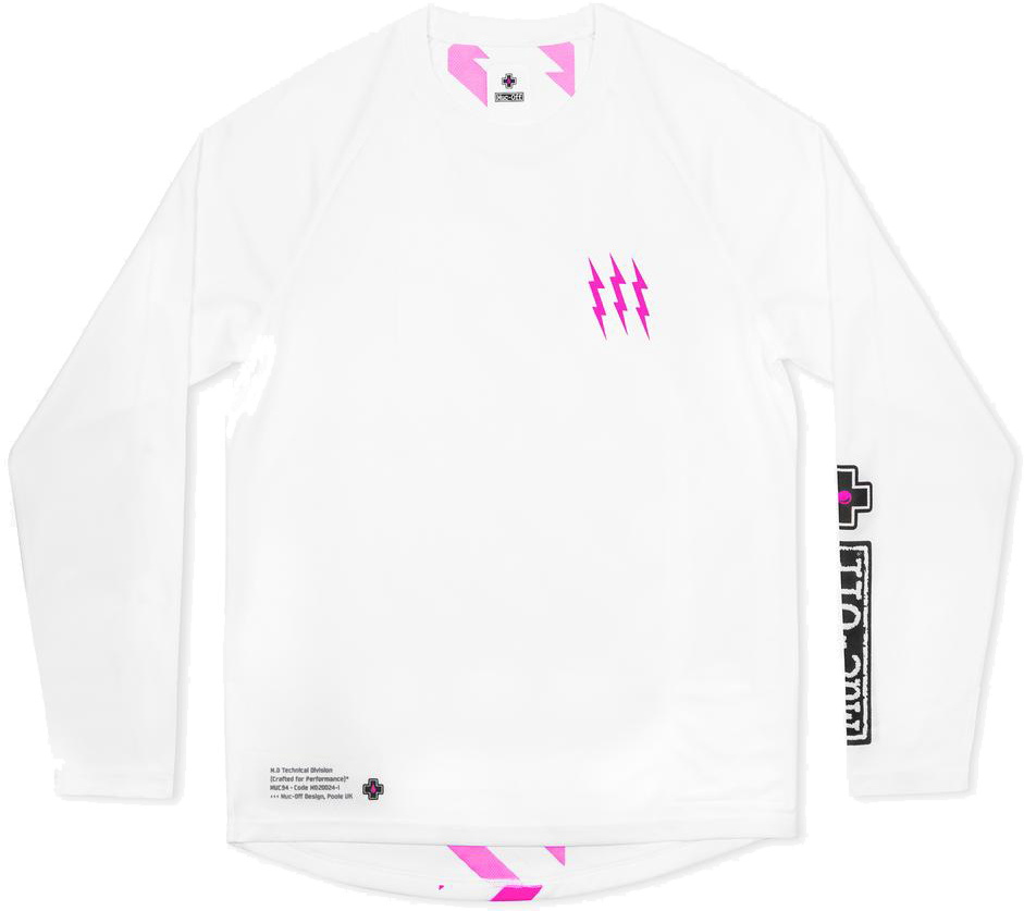 Hvid Muc Off Riders Jersey Long Sleeve - Muc-off Horseriding  - 5037835210521