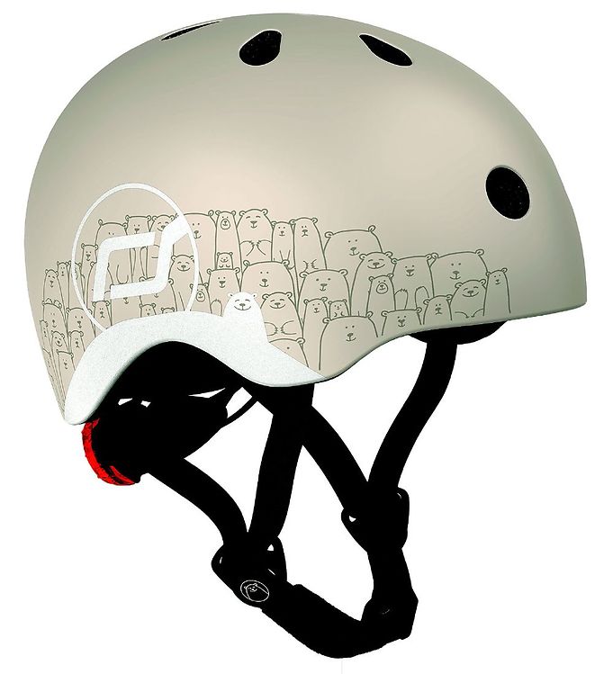 Beige Scoot And Ride Cykelhjelm Reflective Ash - Scoot And Ride Horseriding  - 4897033964982