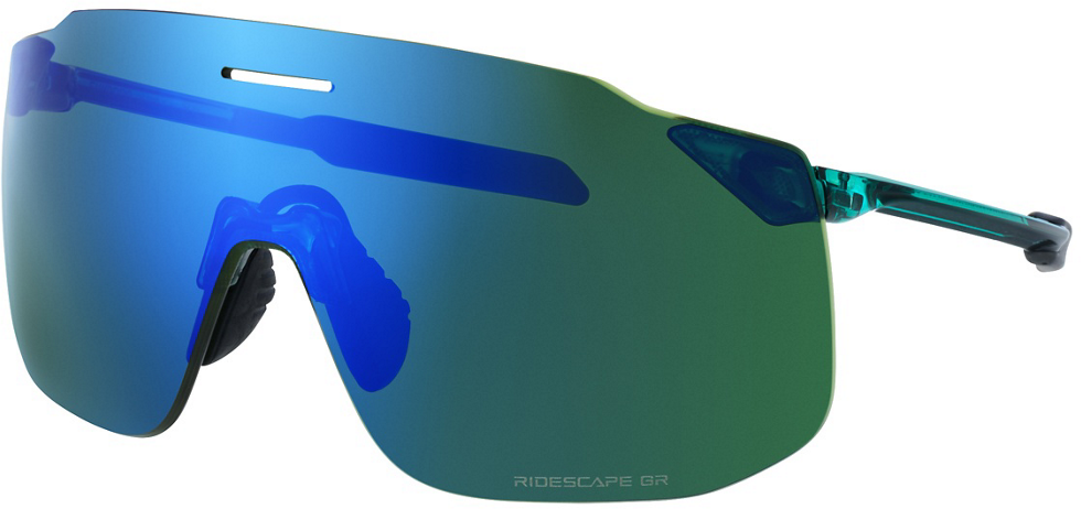 Grøn Shimano Phyre Ridescape Gravel Eyewear Green Sapphire - Shimano Horseriding  - 4550170757465