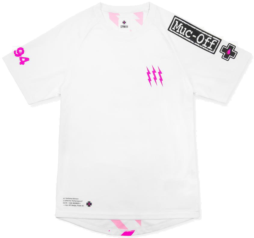 Hvid Muc Off Riders Jersey Short Sleeve - Muc-off Horseriding  - 5037835210453
