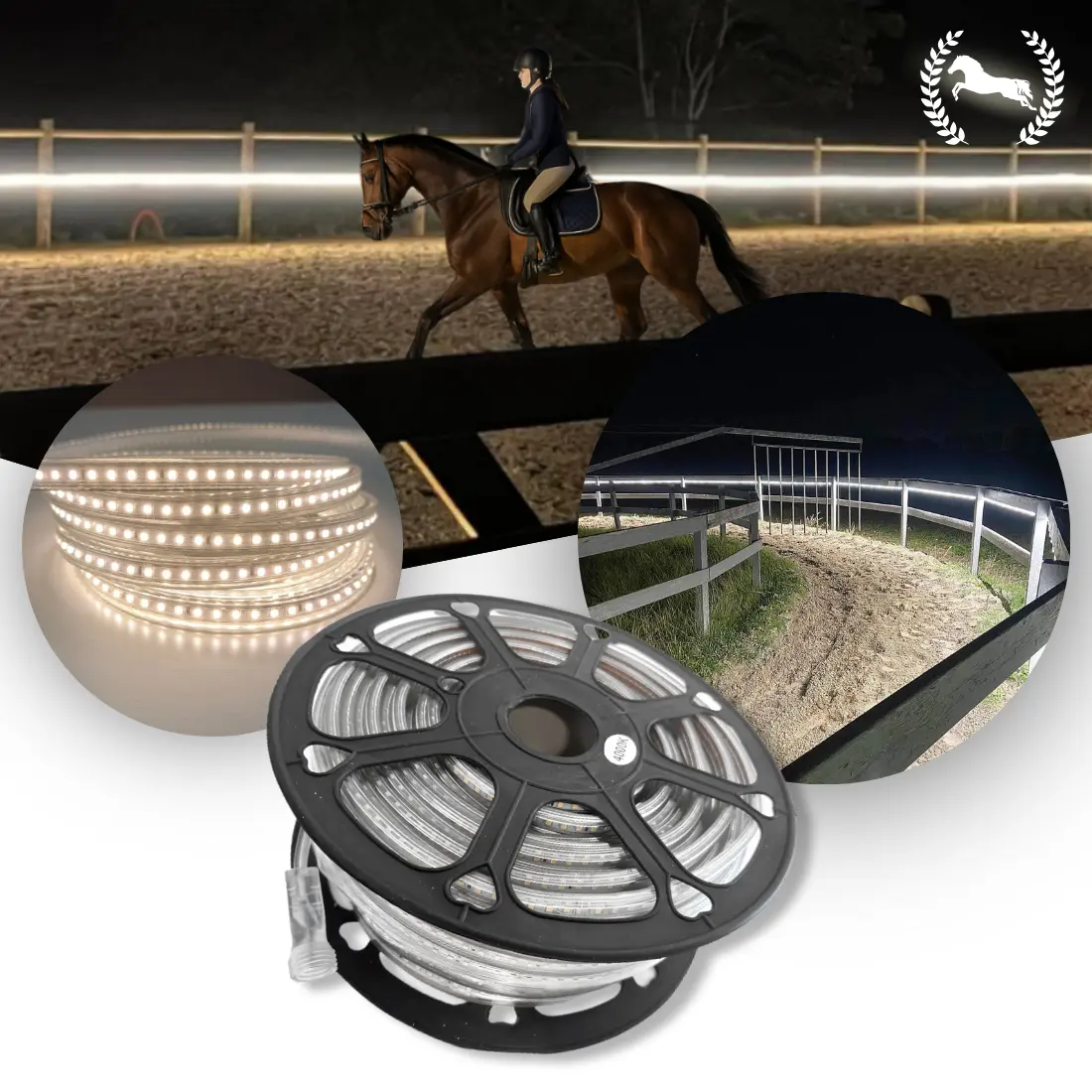 Ridebane Lys 50m 4000k 1000lm Ip67 Snap - Horseriding  - 5714941555554
