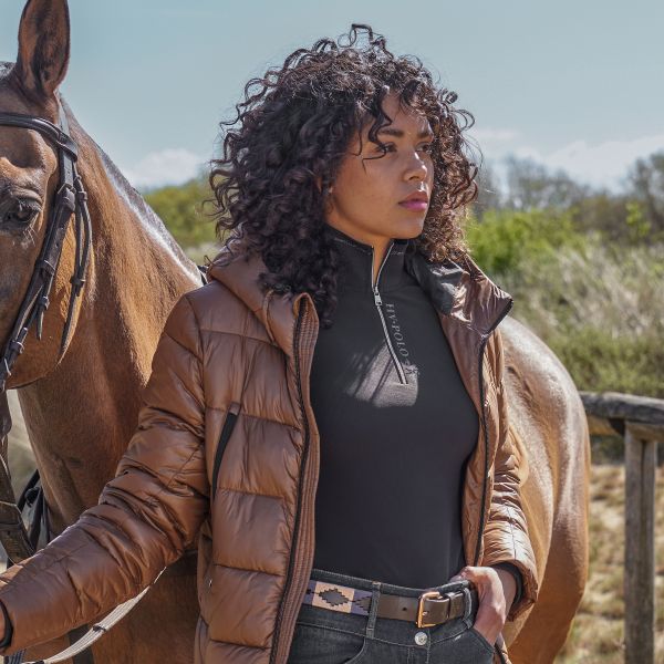 Sort Polo Dame Ridebluse Tech Top Valerie - Hv-polo Horseriding  - 8720063565385