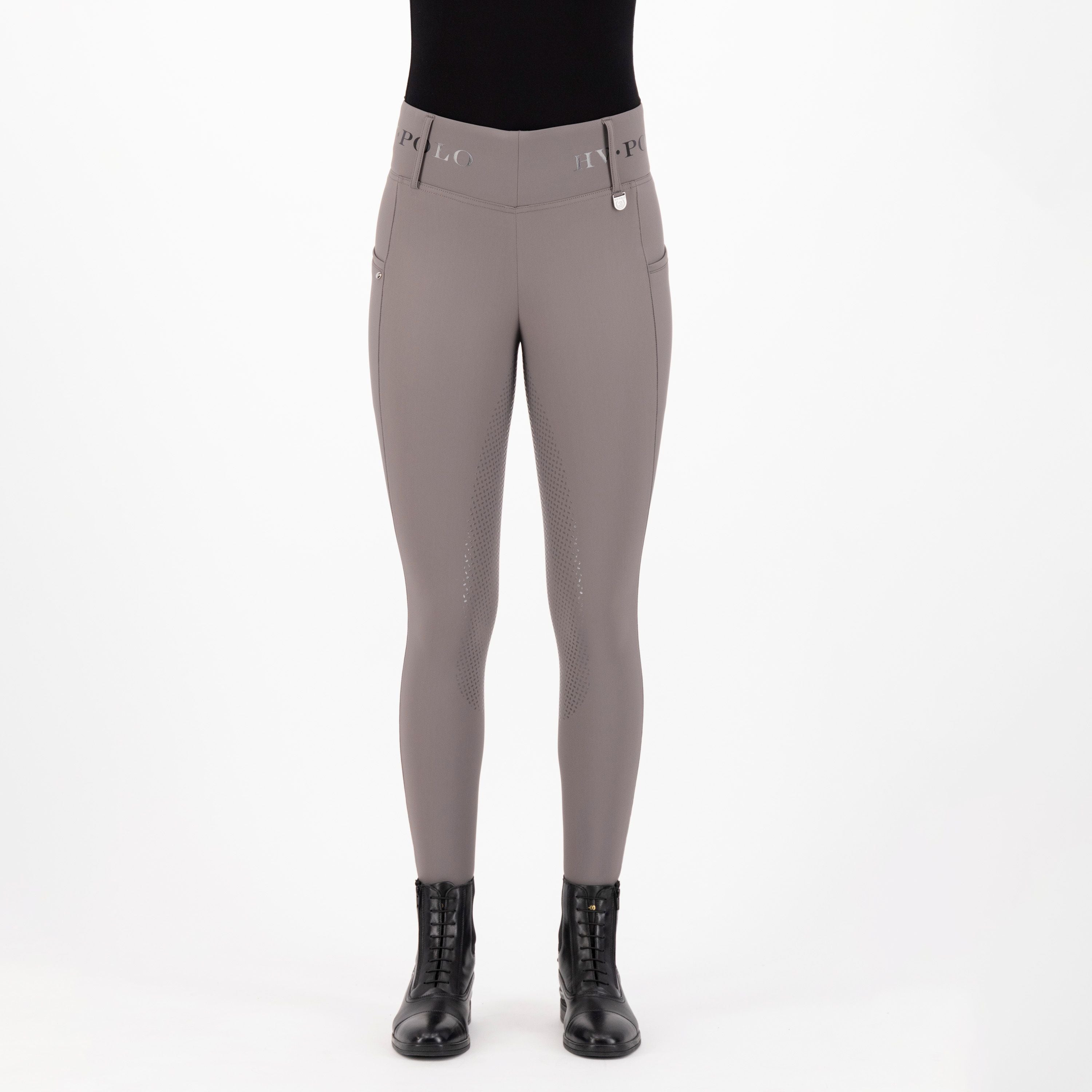 Sort Polo Ridebukser Højtaljet Favourite Fullgrip & Dark Sand Dark Sand - Hv-polo Horseriding  - 8720063486925