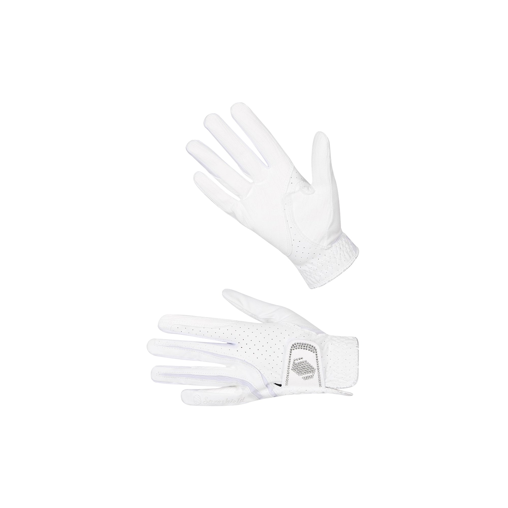 Hvid Samshield Handsker Skin Swarovski - Samshield Horseriding  - 3666534158746