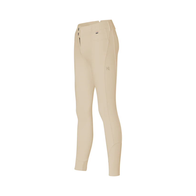 Beige Cobblesto Kingsland Dame Ridebukser Grip Kira Ne Ne - Kingsland Horseriding  - 7037430117001