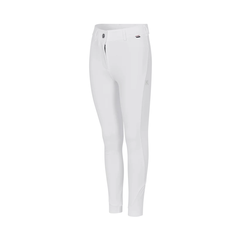Hvid Kingsland Pige Ridebukser Grip Kiki 152 - Kingsland Horseriding  - 7037430117728