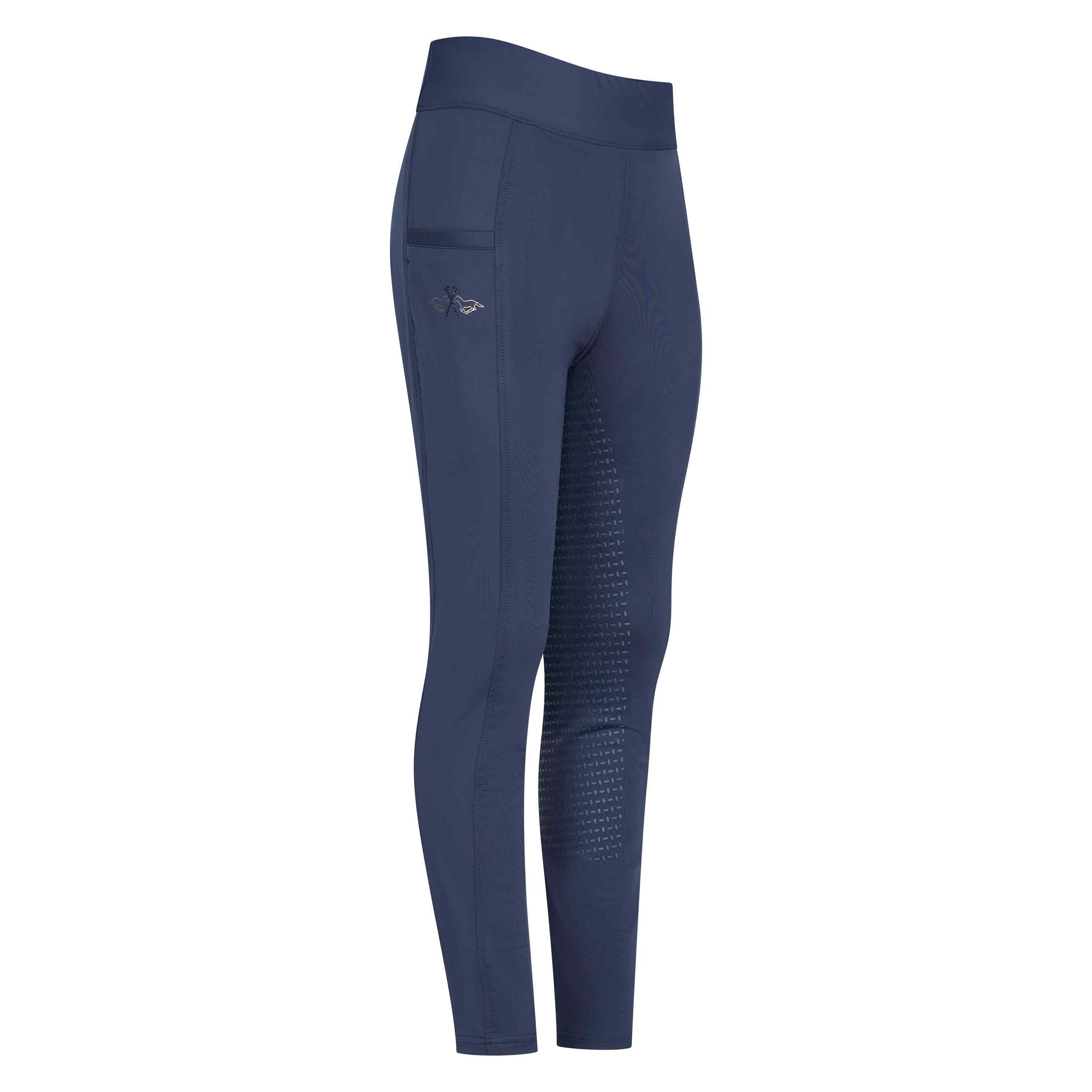 Navy Polo Børn Ridebukser Lotte 140 - Hv-polo Horseriding  - 8720063537276