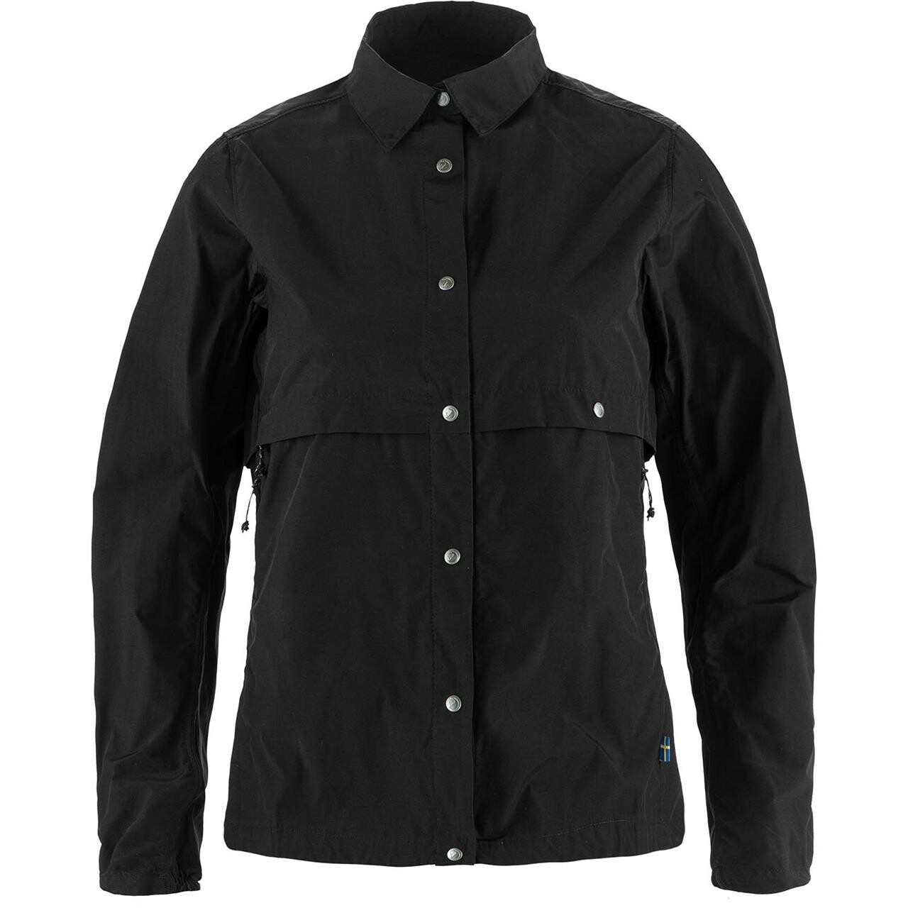 Sort Fjallraven Womens Hoja Rideramp Wind Jacket Black 550 Large - Fjällräven Horseriding  - 7323451086847