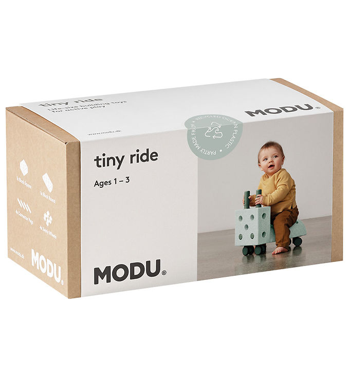 Grøn Modu Gåvogn Tiny Ride Dele 40x20x36 Ocean Mint For - Modu Horseriding  - 5714649121044