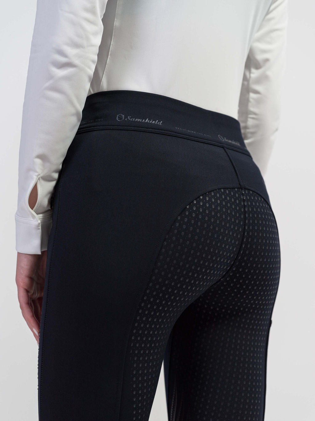 NAVY Samshield Alpha Ridebukser Full Grip Dame - Samshield Horseriding  - 3666534305287