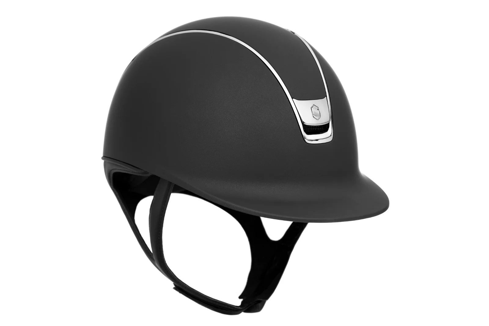 Sort Samshield Ridehjelm Regular Shadowmatt Blk Chrome Mat Black - Samshield Horseriding