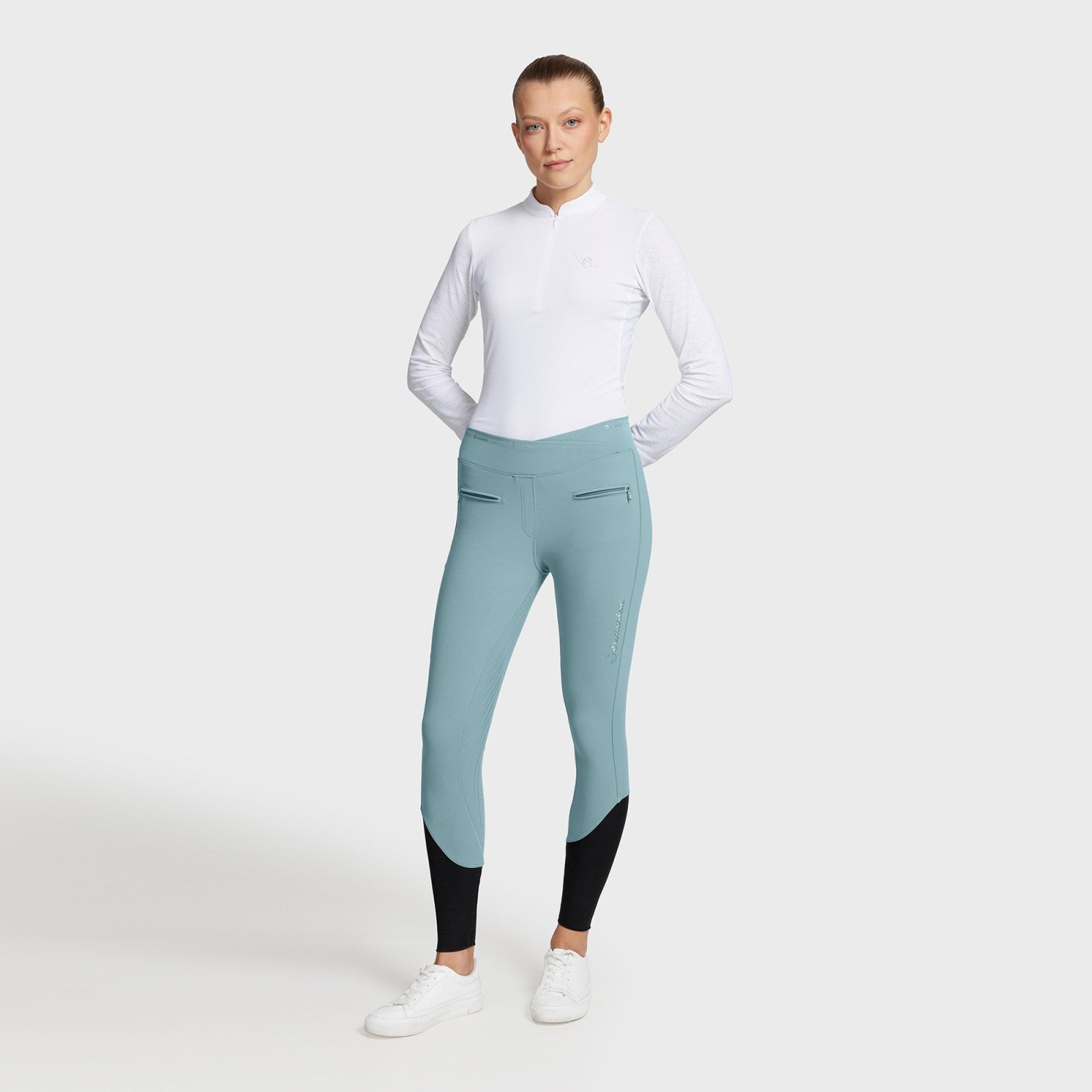 Tourmaline Samshield Ridebukser Full Grip Alpha Navy - Samshield Horseriding