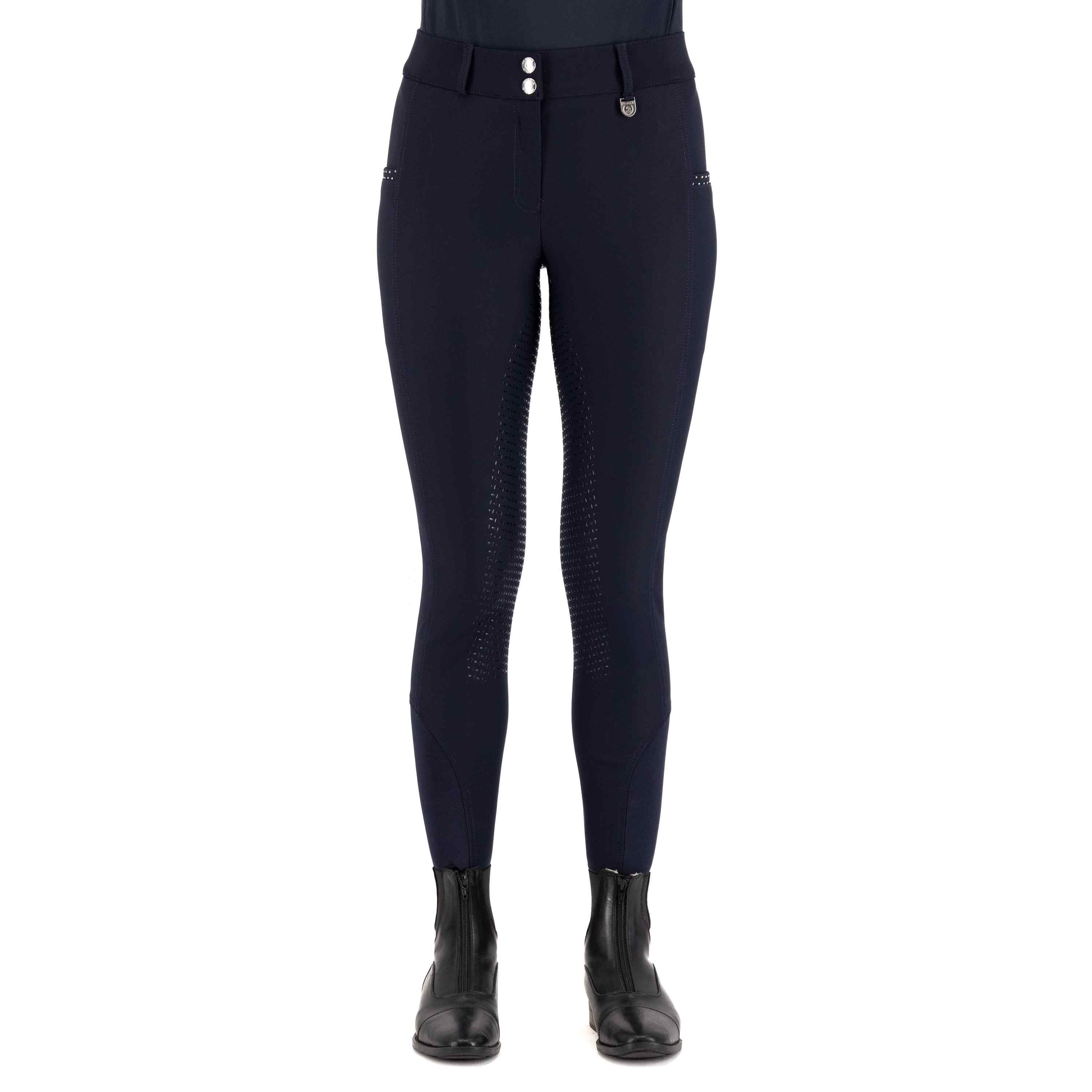 Polo Miranda Ridebukser Fullgrip Winter Navy Navy - Hv-polo Horseriding  - 8720063576015