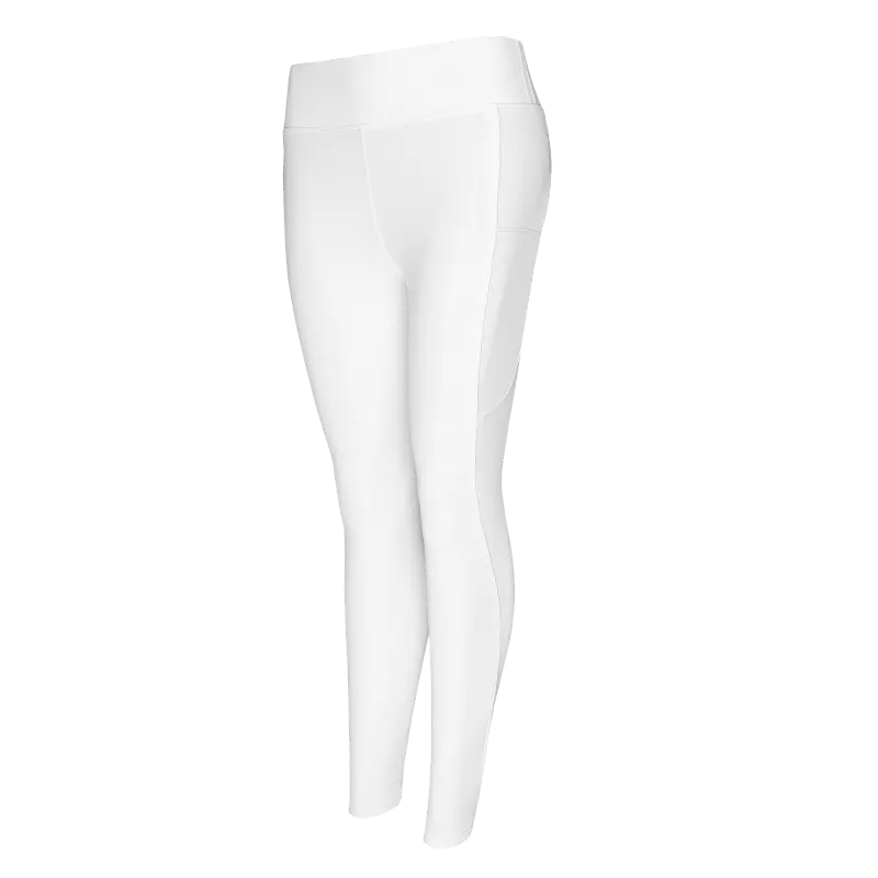 Hvid Kingsland Ridetights Dame Katinka Tec2 Grip White White - Kingsland Horseriding  - 7037430097594
