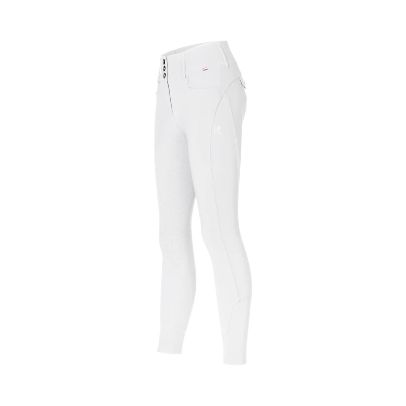 Hvid Kingsland Dame Ridebukser Grip Kimi - Kingsland Horseriding  - 7037430117070