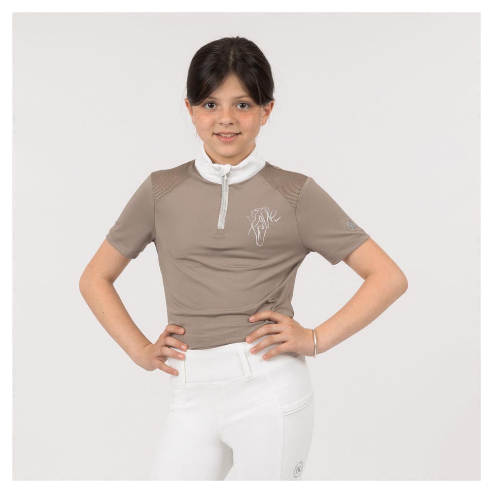 Cathy Stævne Shirt Beige 128 - Horseriding