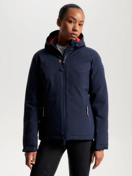 Tommy Hilfiger Dame Vinter Ridejakke London Blå - Horseriding  - 7630712704120