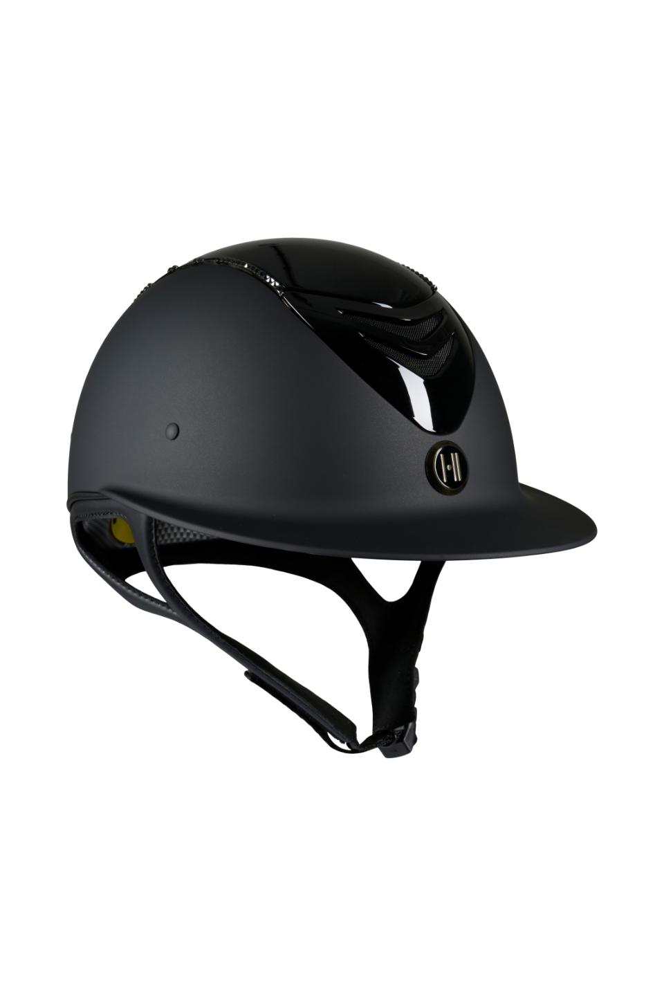 Sort One Ridehjelm Mips Avanc Matt Glo Top Swar - One K Horseriding