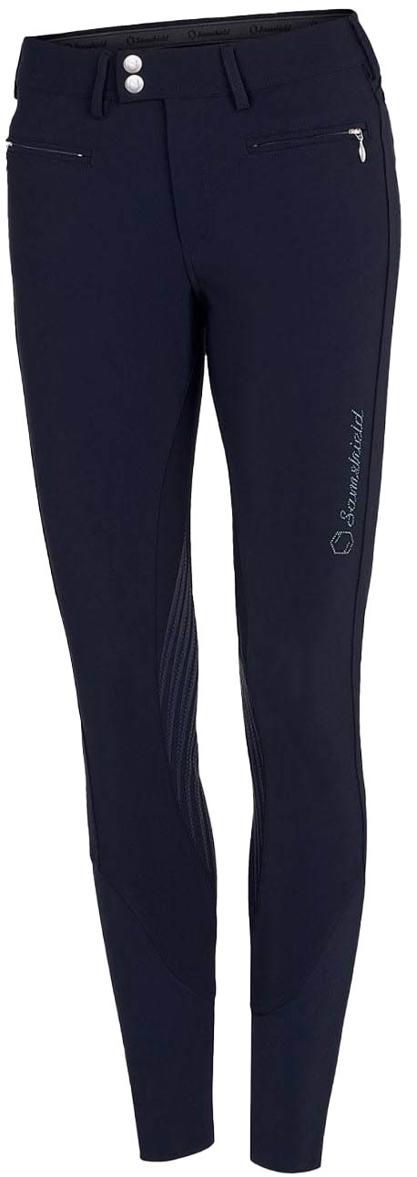 Samshield Ridebukser Med Knægrip Adele Navy - Samshield Horseriding  - 3666534309261