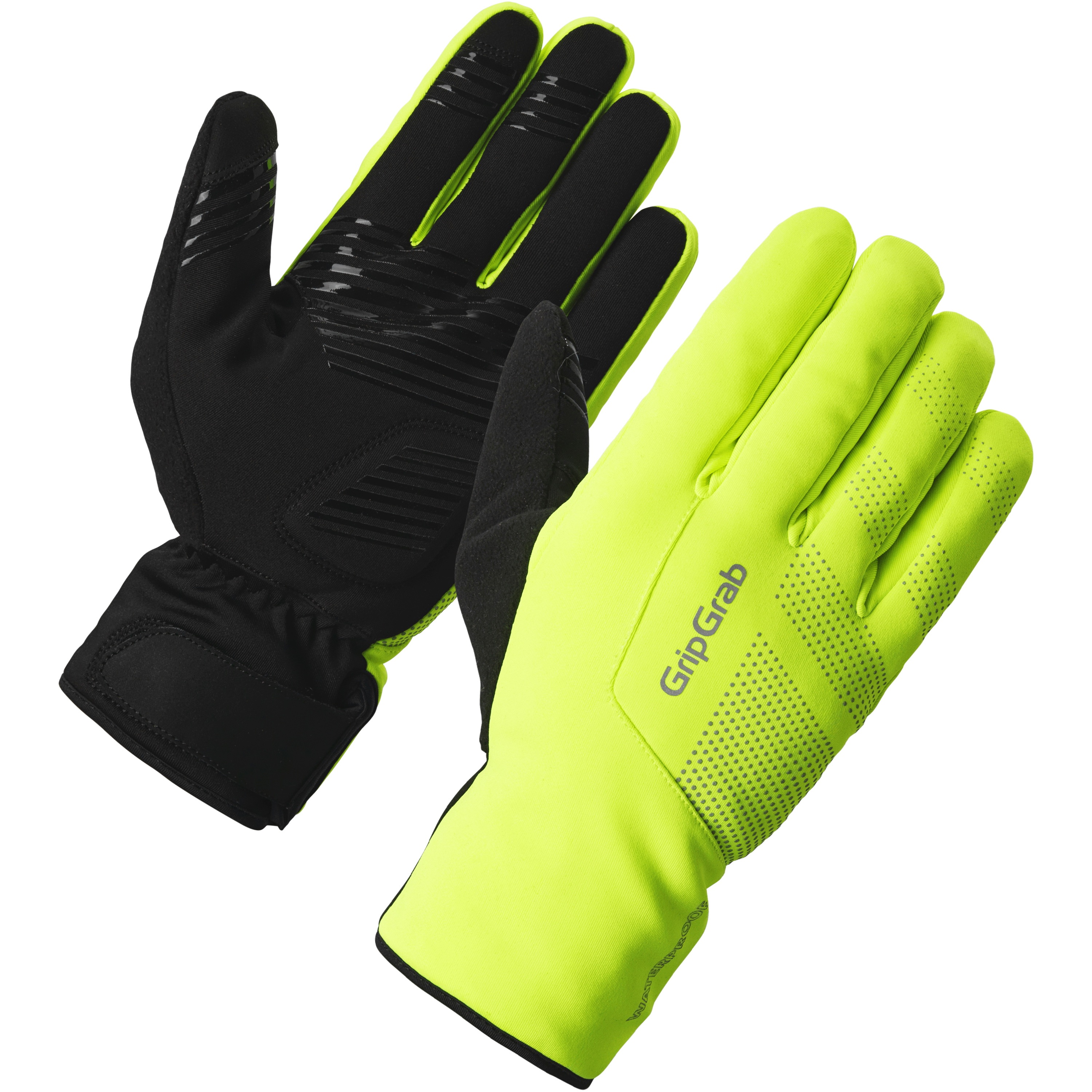 Gul Gripgrab Ride Vandtæt Vinterhandsker Yellow Vis - Gripgrab Horseriding  - 5708486028949