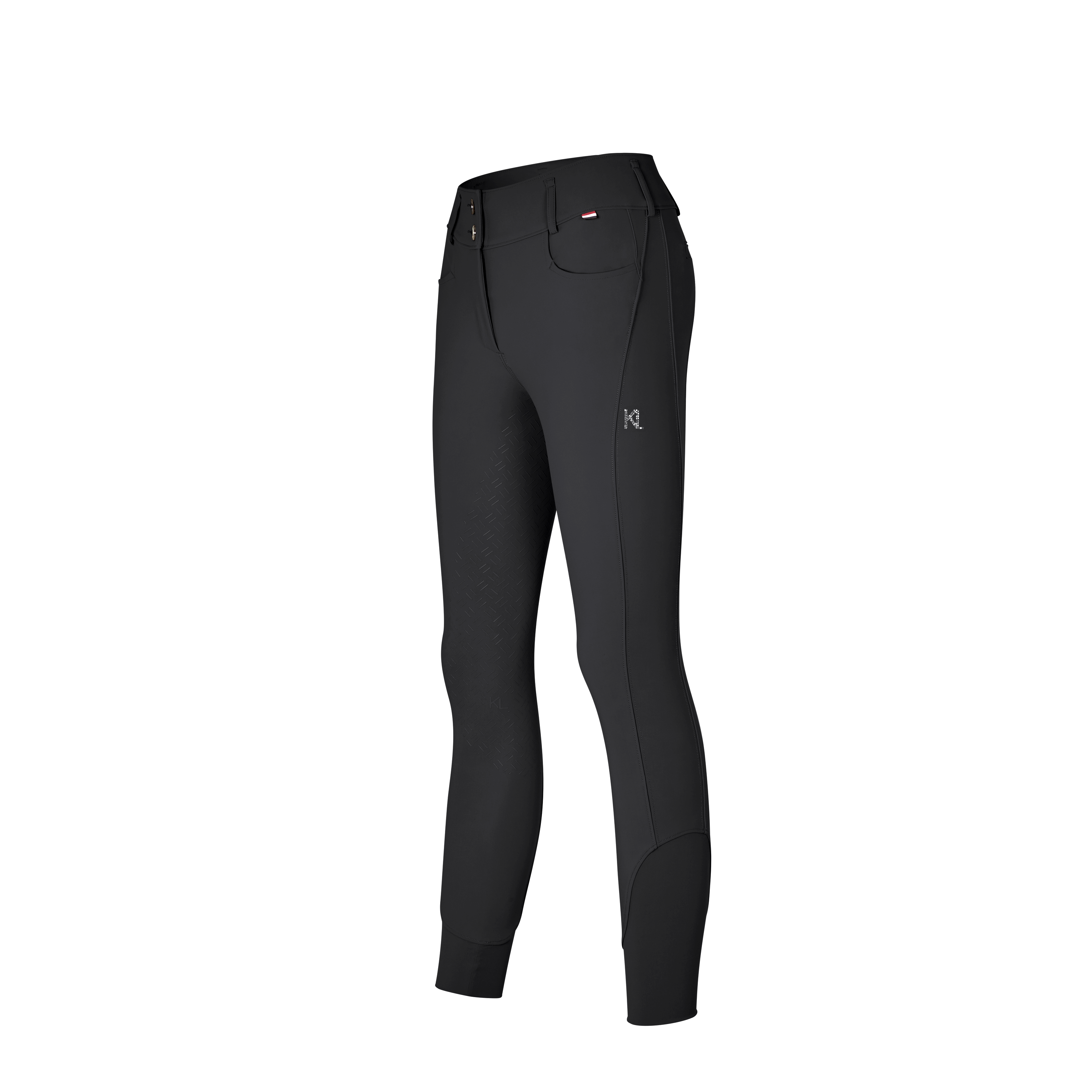 Sort Kingsland Kira Shape Regular Ridebukser Str - Horseriding  - 7037430116950
