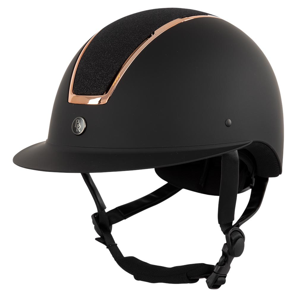 Sort Omega Ridehjelm Carbon Rosegold - Horseriding